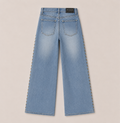 Jean Wide Leg Tachas Gold