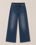 Jean Wide Leg Crystal Pocket